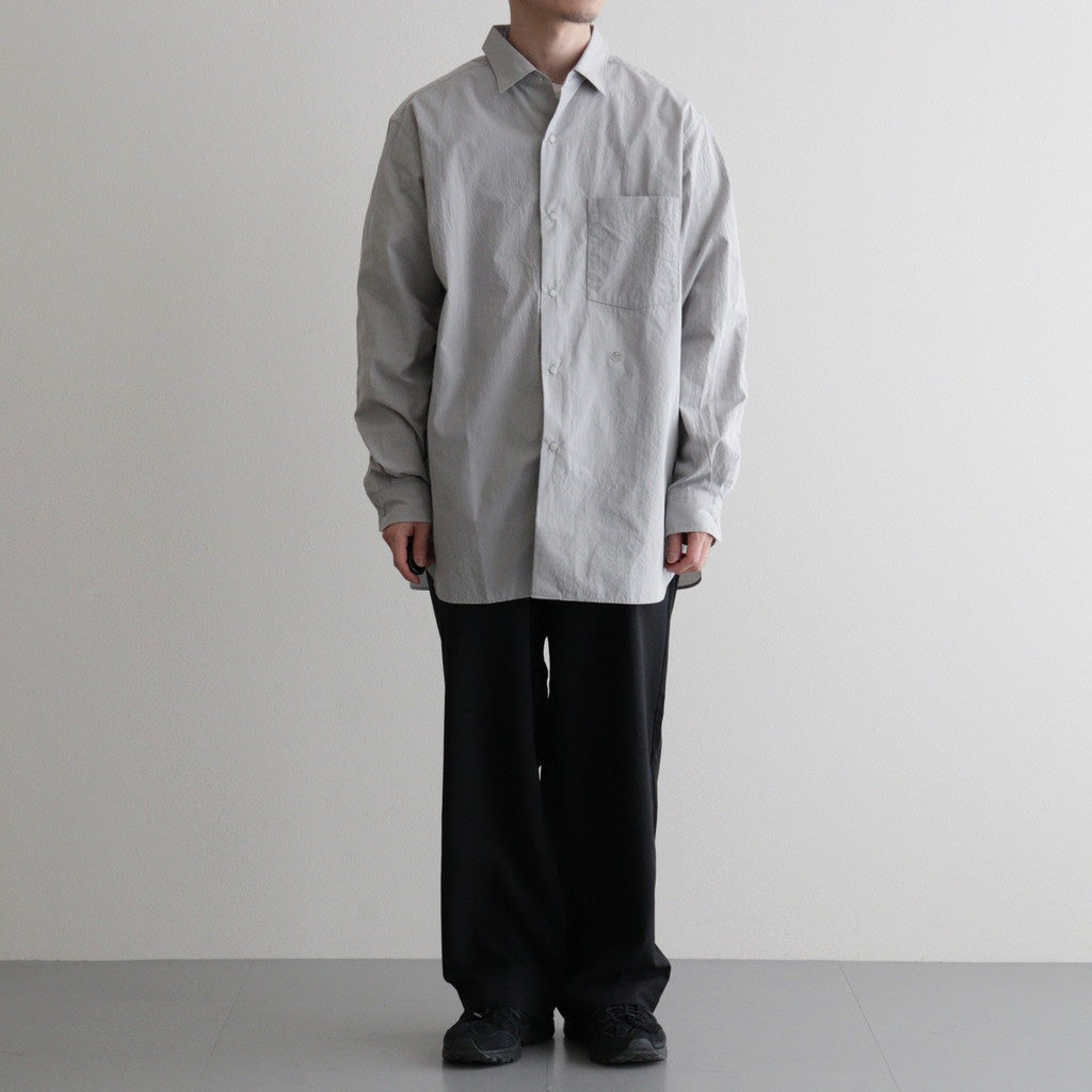 Regular Collar Wind Shirt #Sax [S26SG082] - Diffusion 三重県四日市