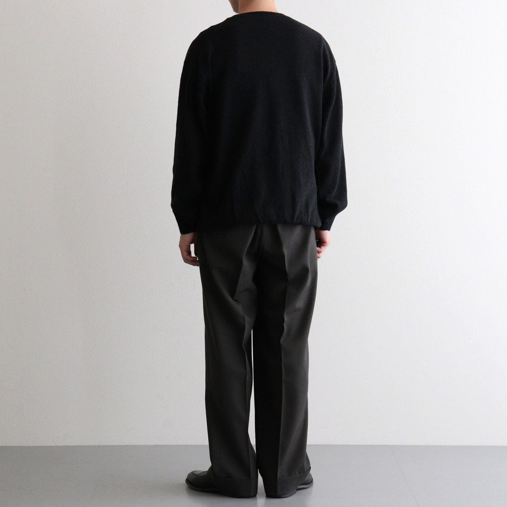 DOUBLE PLEATED SEMI EASY TROUSERS #DARK SAGE [A26C07PT02C]