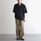TRIPLE PLEATED EASY TROUSERS #KHAKI [A25A05PT03C]