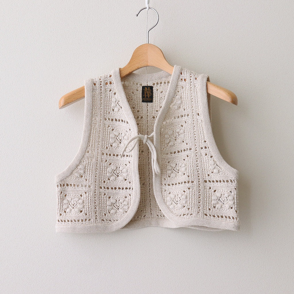 GRASSY RACE PETIT VEST #NATURAL [BN-25SL-029]