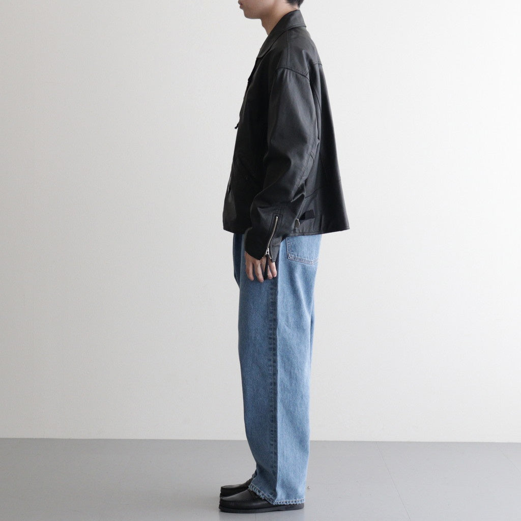 BAGGY RIDER JACKET #BLACK [SH-02-SW-COW-4] - Diffusion 三重県