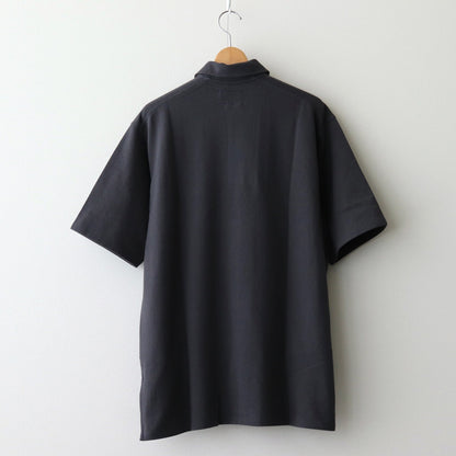 Moss Stitch Field Big Polo #Charcoal [N25SH091]