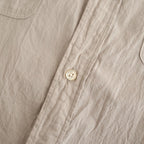 Hard Twist Chambray Work Shirt S/S #Beige [bROOTS26S4]