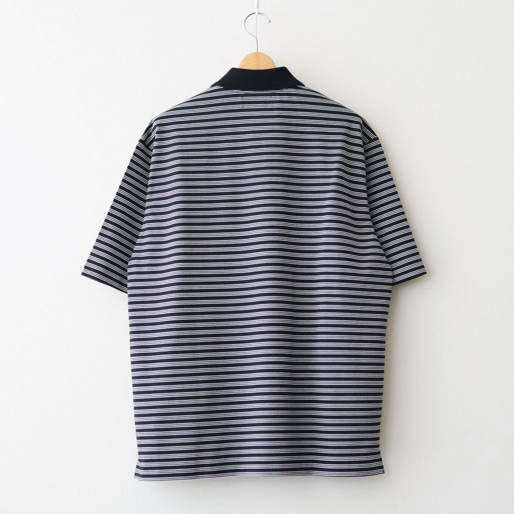 ONE BUTTON TEE S/S #BLACK BORDER [M26A14CS02B]