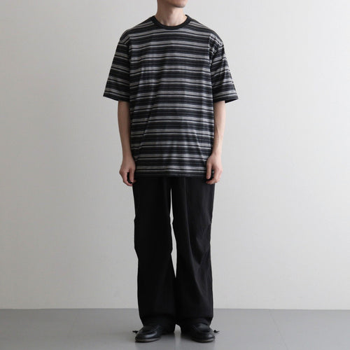 CREW NECK TEE #GRAY BORDER [M26A12CS02B]