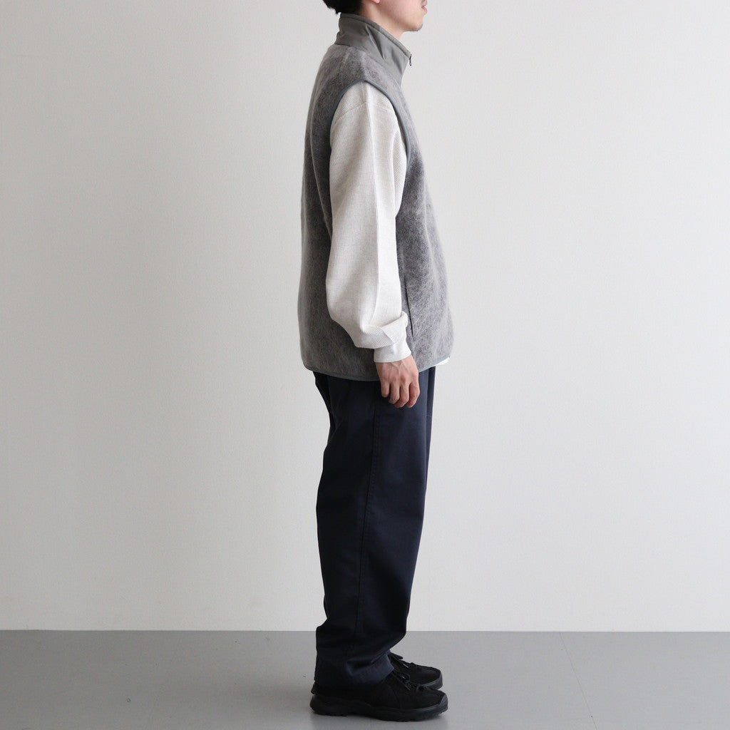 Zip-Up Mohair Vest #Heather Gray [S24FN030]