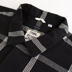 Flannel PALAKA Check Shirt #Black [S25FG016]