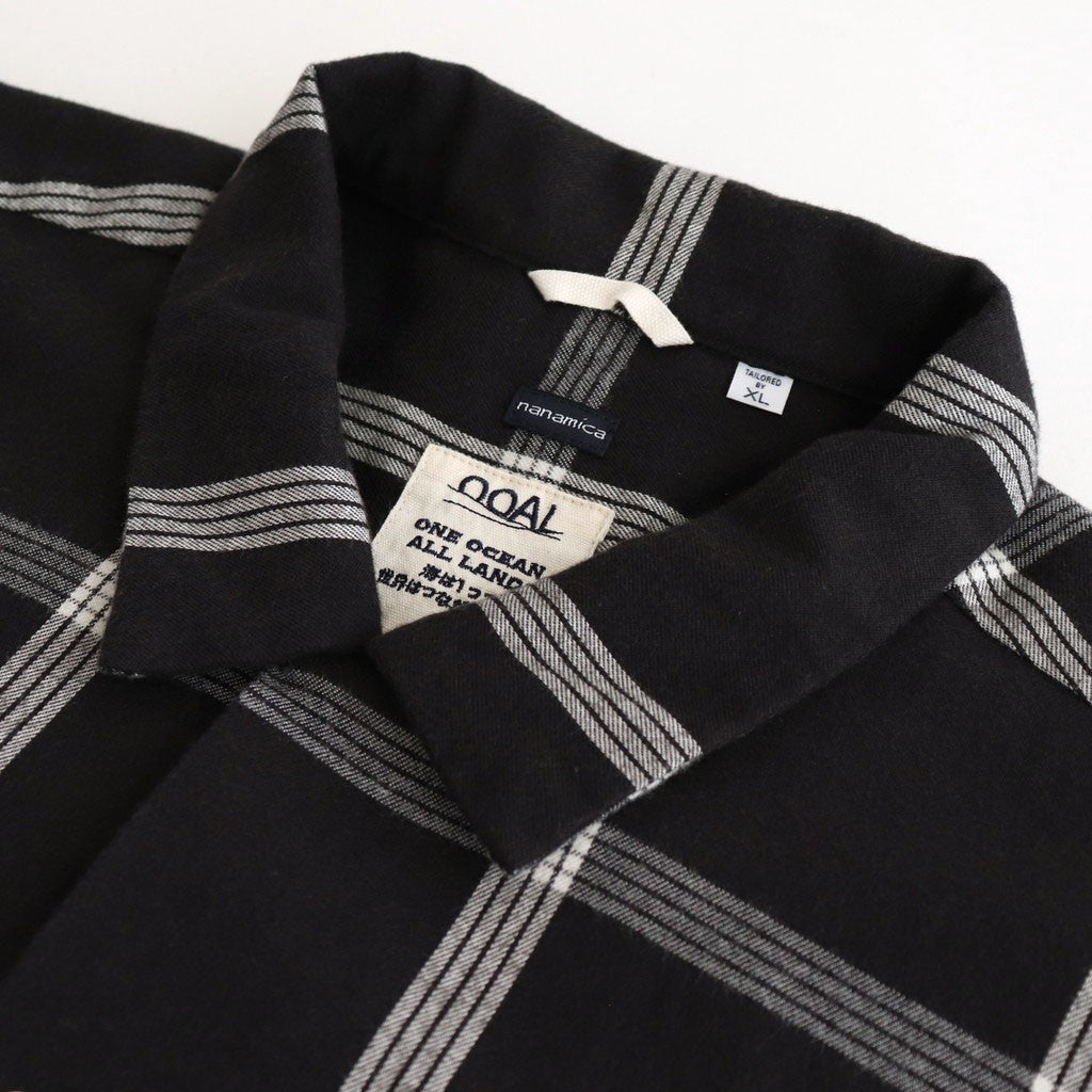 Flannel PALAKA Check Shirt #Black [S25FG016]