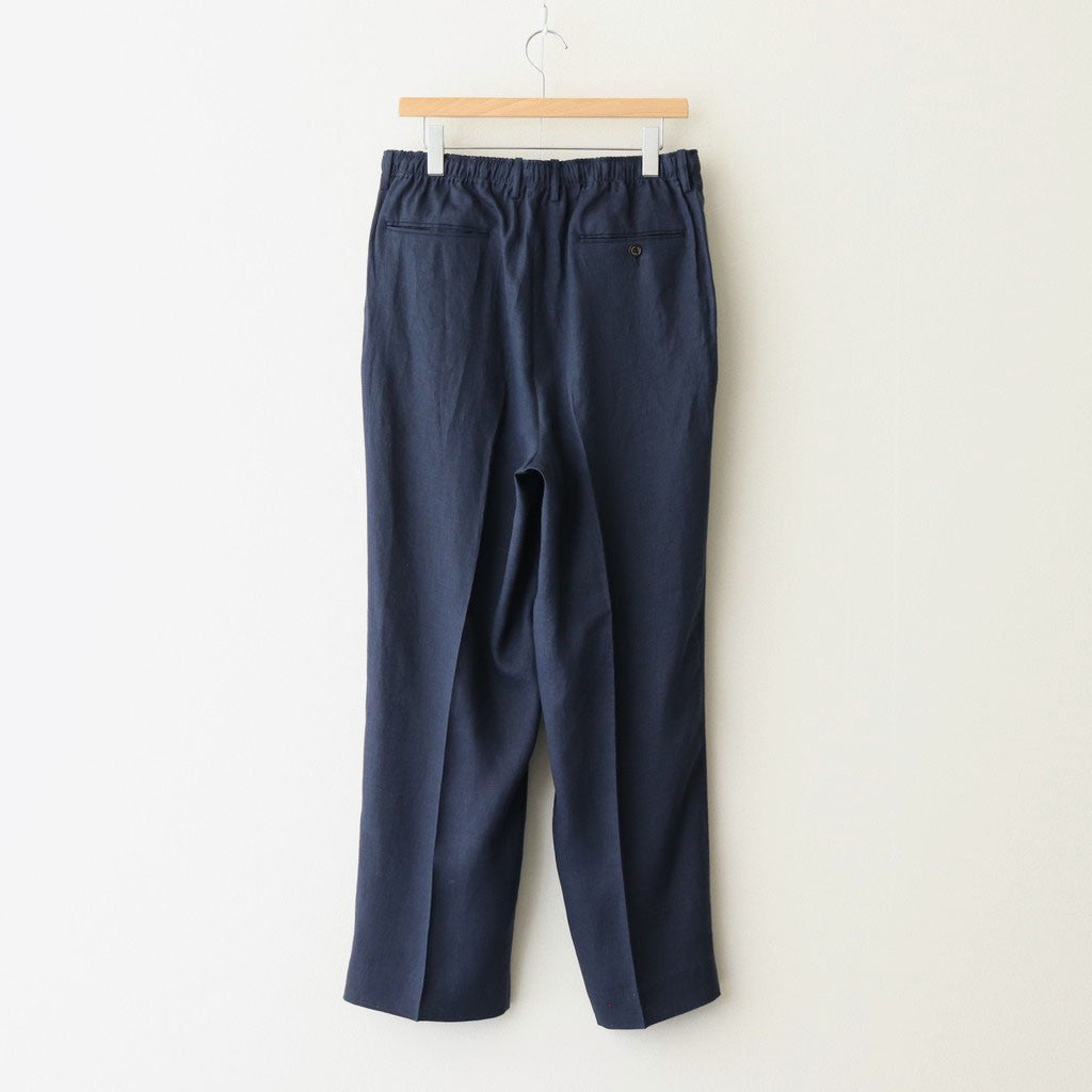 CLASSIC FIT TWO TUCK EASY TROUSERS #NAVY [A25B05PT01C]