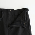 Cotton Serge Belted Skirt #InkBlack [BHSW25F7]