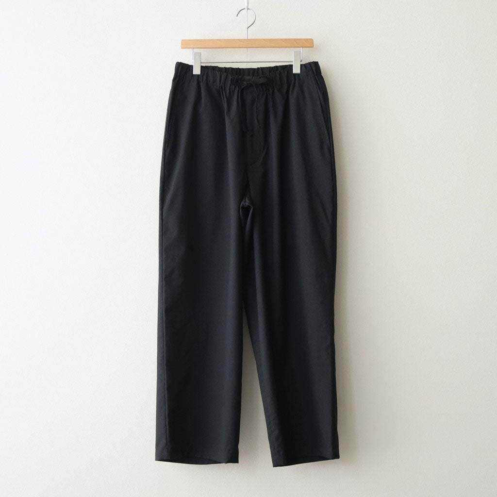 WIDE CYLINDER FIT EASY PANTS #CHAMBRAY BLACK [M26A11PT01C]