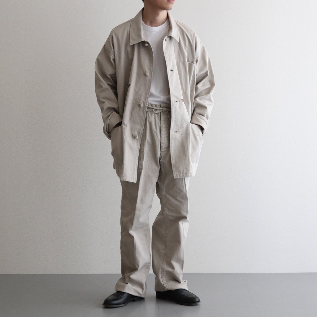 PATINA HERRINGBONE SOUVENIR JACKET #BONE [251OJ-JK16]