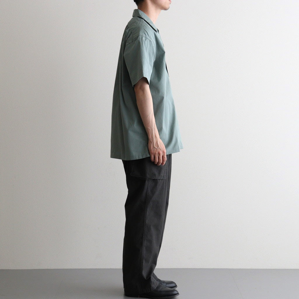 BACK GATHERING SS SHIRT #SAGE GREEN [PMAV-SS04]