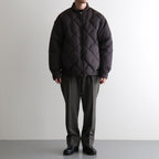 HIGH-COUNT SILK MITTEN PUFF JACKET #WHISKY [252OJ-JK13]