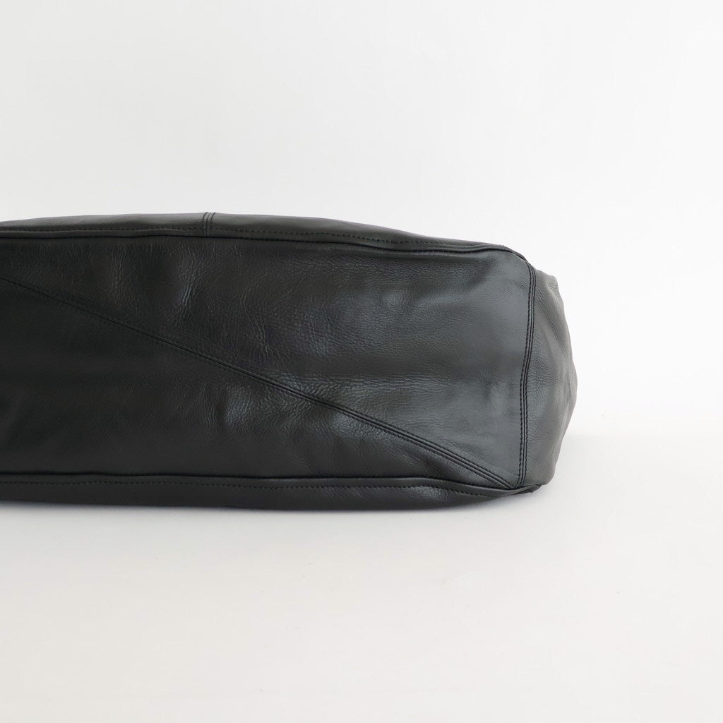 NEWSPAPER BAG L #BLACK [BG-17-C-COW.AN-4]