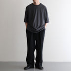 CLASSIC FIT TWO TUCK EASY TROUSERS #BLACK [A25B05PT01C]