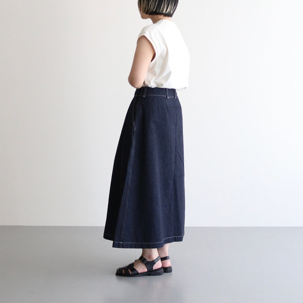 Denim Skirt #Indigo [S25FE070]
