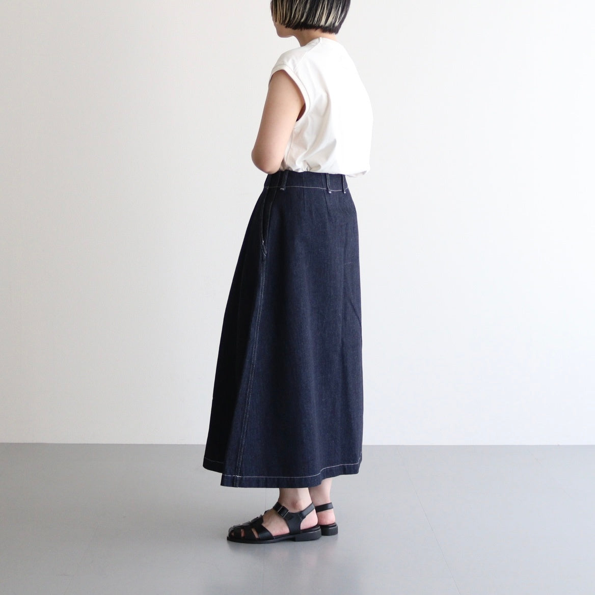 Denim Skirt #Indigo [S25FE070]