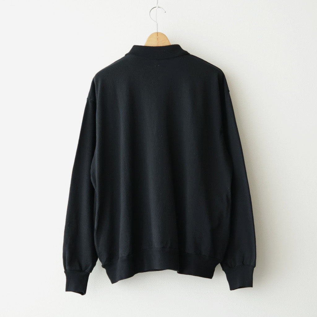 Co/Silk Nep Harf-zip P/O #Black [BHS25S037F26]