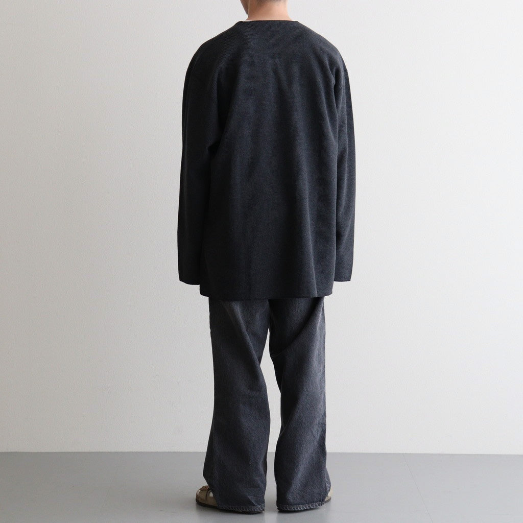 Rough&Smooth Thermal Over NeckL/S #HeatherCharcoal [bROOTS24F30F25]