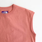 Cotton Jersey Sleeveless Tee #Pink Ginger [N25SH059]