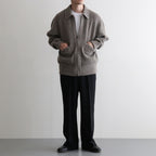 Yak×Ca/Wool Flight Jacket #Beige Mix [NEP-AW2517M]