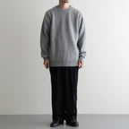 CASHMERE FOX CREW NECK #GRAY [BN-25FM-053]
