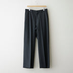 FLAT FRONT WIDE TROUSERS #CHARCOAL [A26C07PT03C]