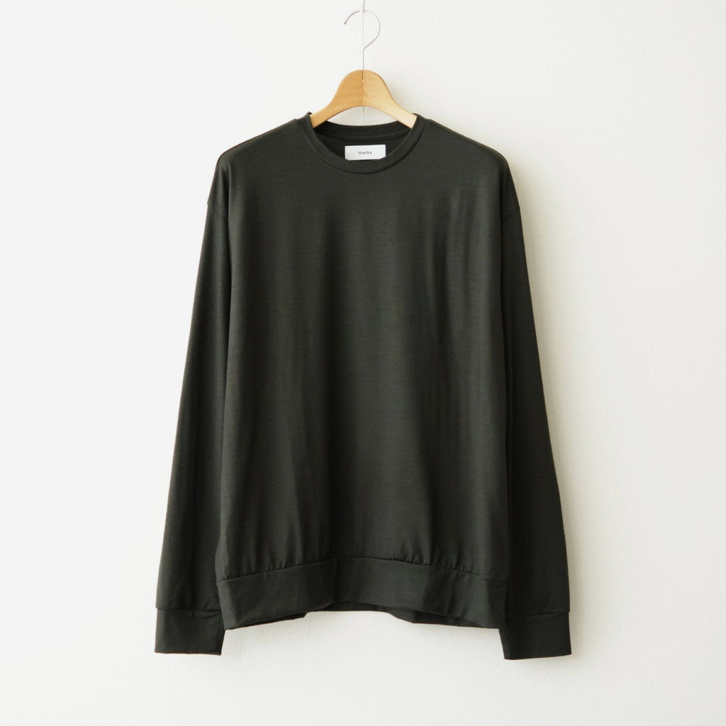 CREW NECK L/S TEE #DARK OLIVE [M26C15CS03C]
