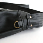 NEW NEWSPAPER BAG L #BLACK [BG-40-C-COW-5]
