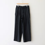 TRIPLE PLEATED EASY TROUSERS #BLACK [A25A16PT01C]