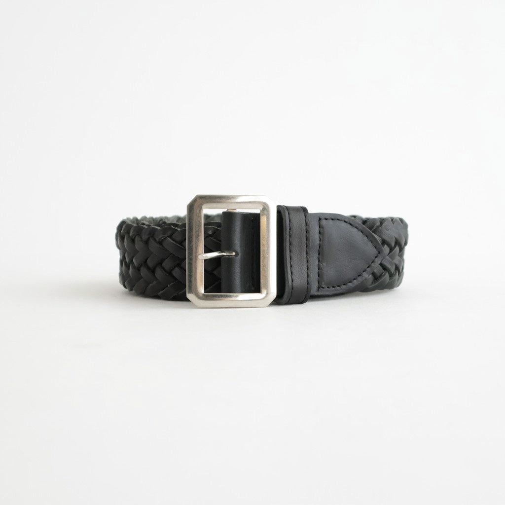 LEATHER MESH BELT #BLACK [PMAV-AC06]