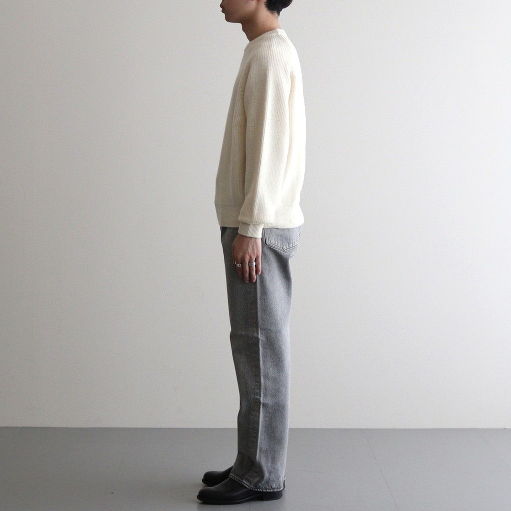 NON MULESING WOOL KN C/N P/O #WHITE [16542 60367]