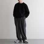 COCOON WIDE EASY PANTS #HERRINGBONE [M25C12PT03C]