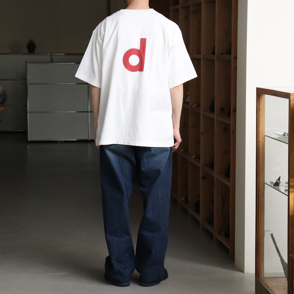bd Print Tee WIDE #White×Red-PT [bROOTS25S34S26A]