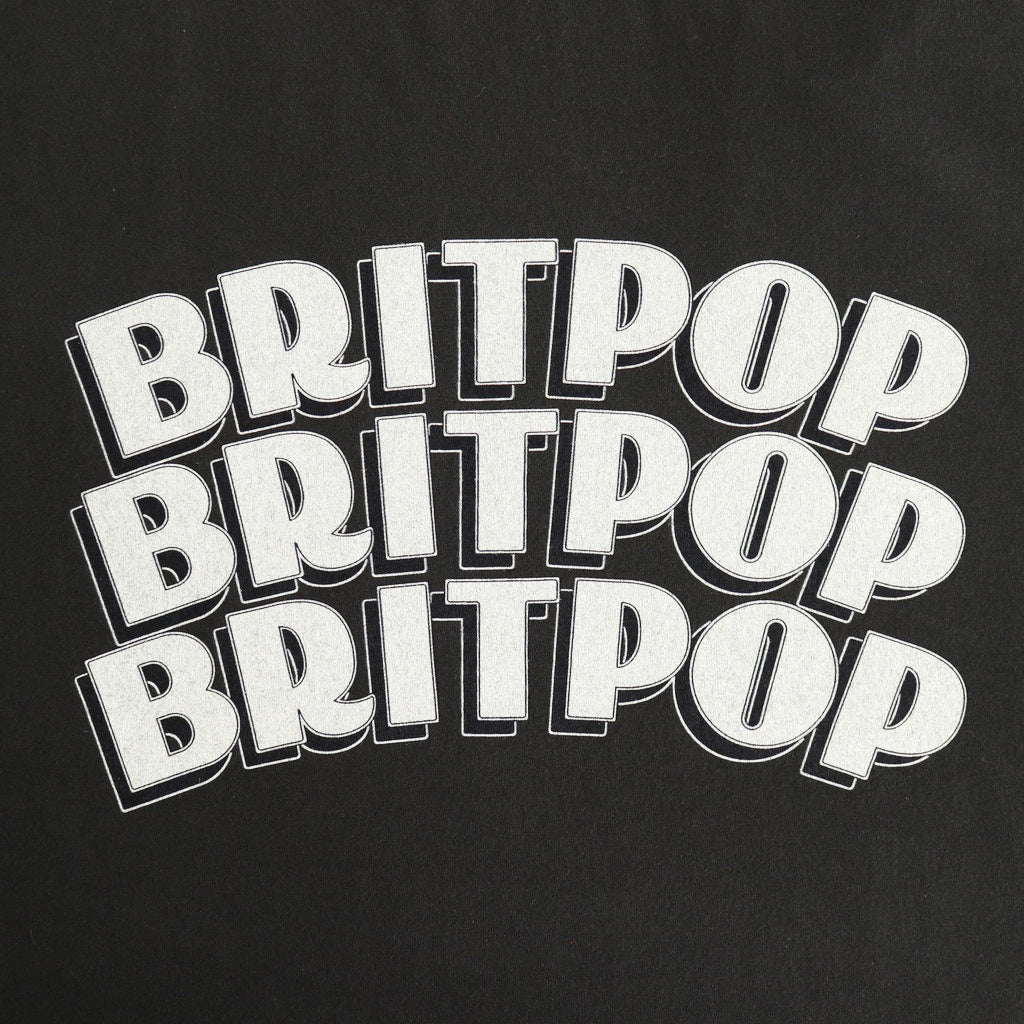 BRITPOP Print Tee WIDE #InkBlack×Ivory-PT [bROOTS25S34A]
