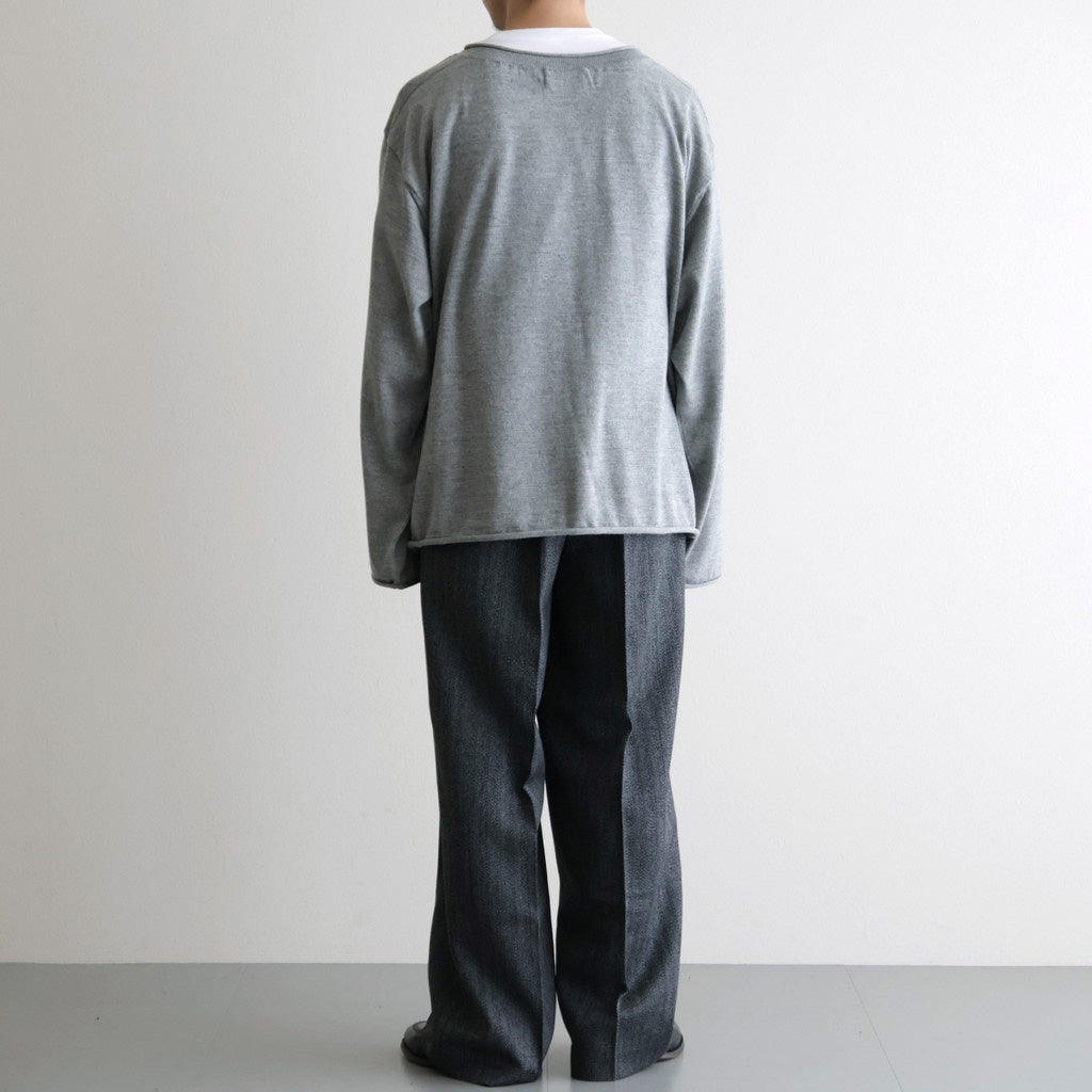 Suvin Wool Basque Shirt #MIX GRAY [NEP-AW2623]