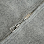 ZIP-FRONT ATHLETIC HOODIE #PEWTER [252OJ-CT06]