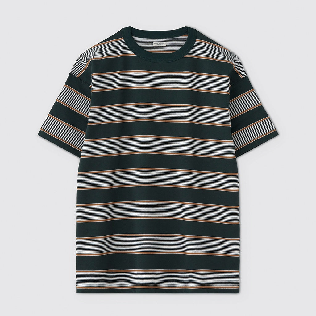 BORDER SS TOP #FOREST x S,BROWN [PMAV-CS04]