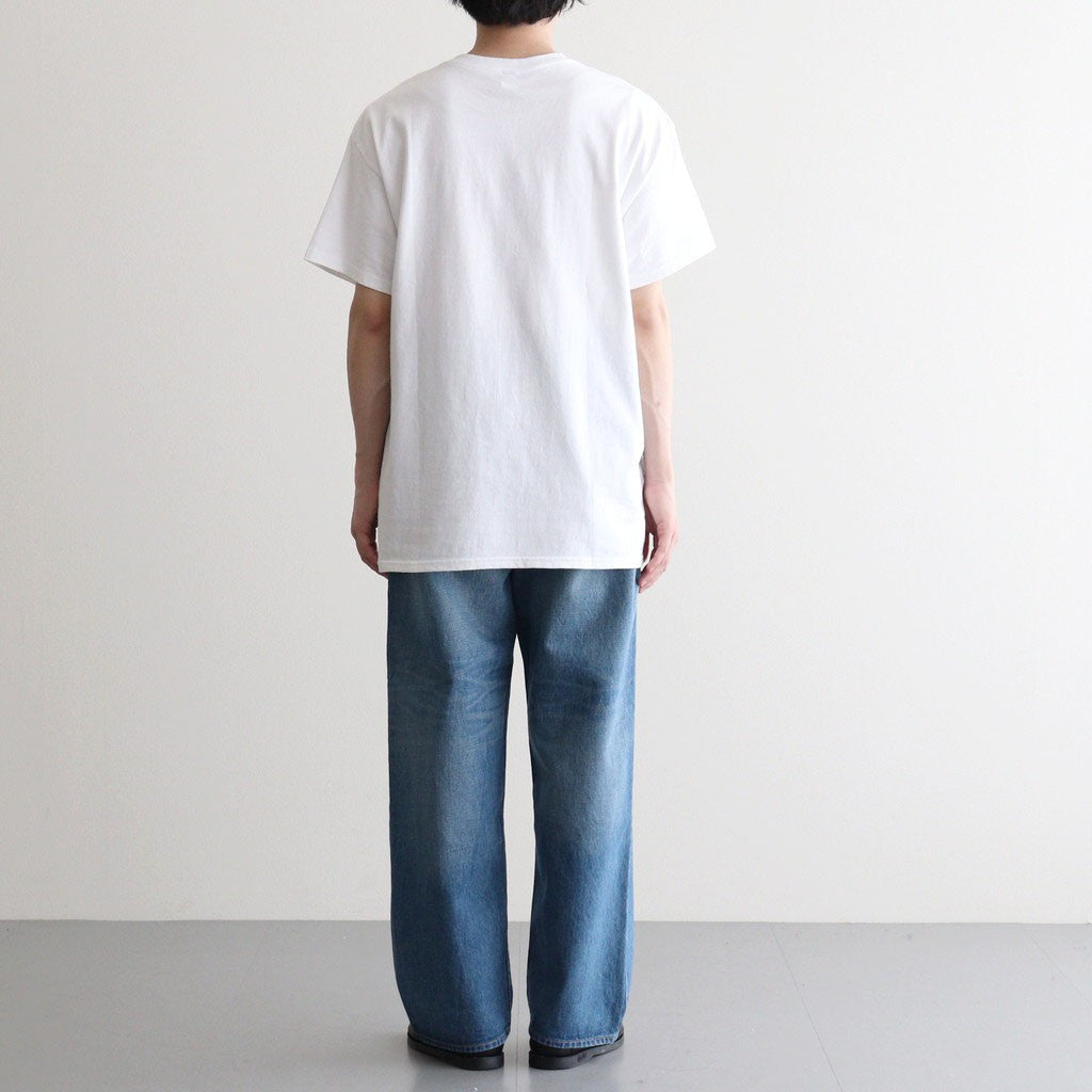 INKJET PRINT SHORT SLEEVE T-SHIRT #WHITE [DNS25T05]