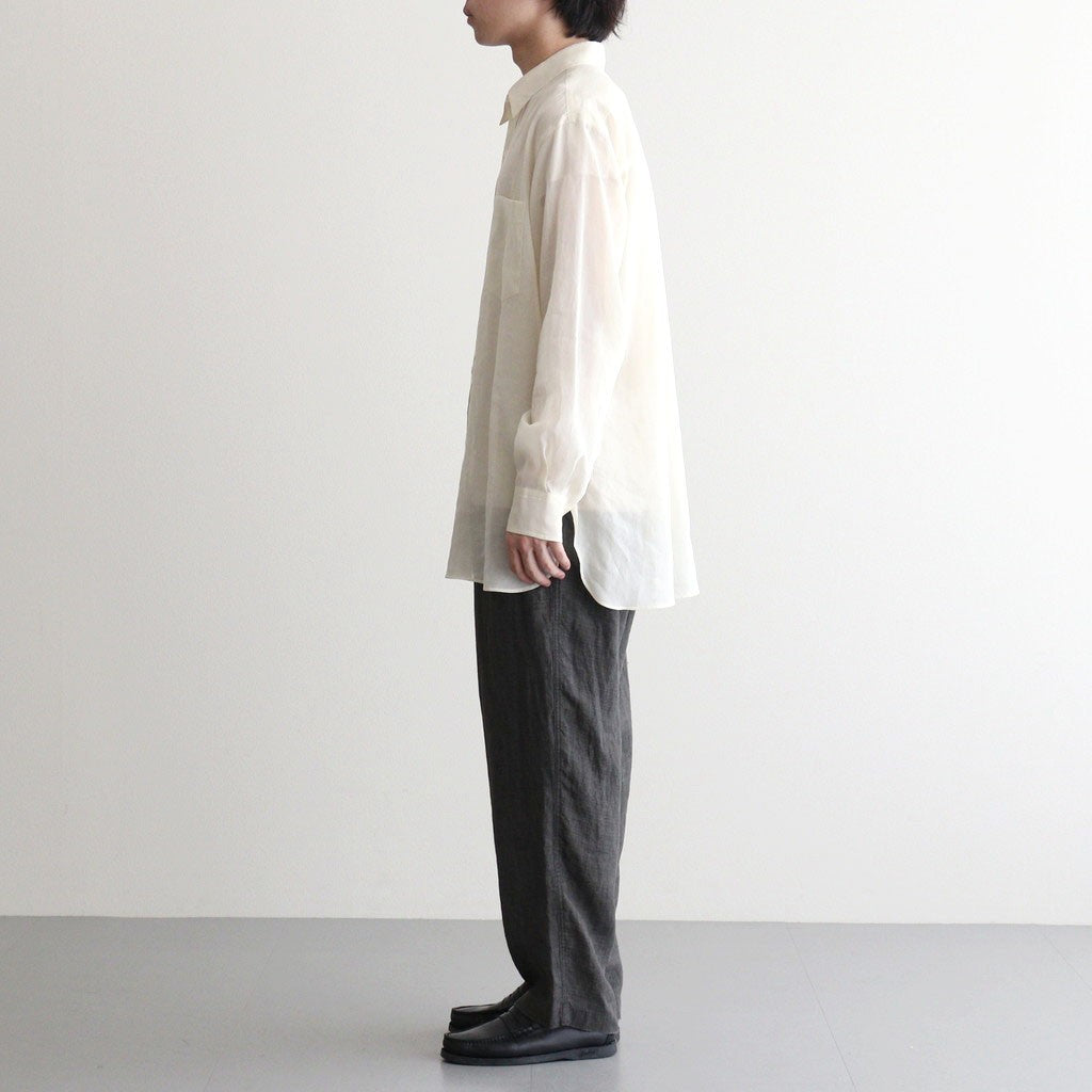 COTTON VOILE LAWN LONG SLEEVE SH #060 LIGHT YELLOW [17061 50081]