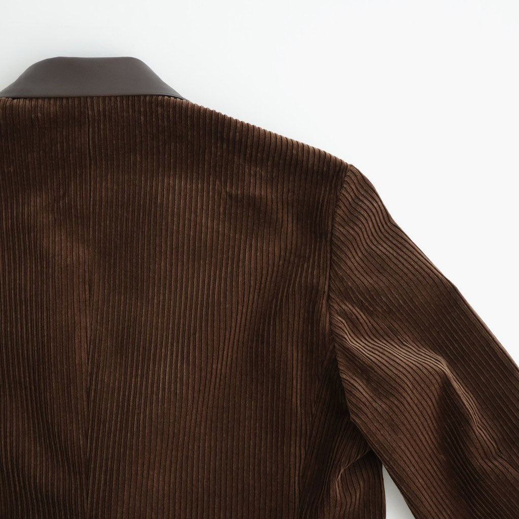 MIXED-WALE CORDUROY TAILORED JACKET #BROWN [26W-BIS-JK11]