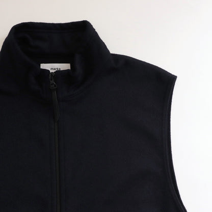 ZIP UP VEST #DARK NAVY [M24D10BL02A]