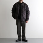 HIGH-COUNT SILK MITTEN PUFF JACKET #WHISKY [252OJ-JK13]