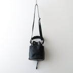 DRAWSTRING BAG #BLACK [BG-48-C-COW-5]