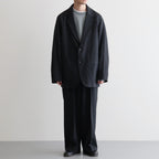 SINGLE PLEAT WIDE TROUSERS #GRAY BIRD’S-EYE [M26C10PT02C]