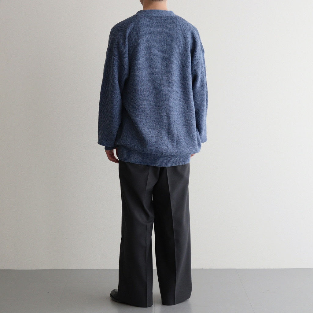 Wool Tuckless Waide Trousers #BROWN GRAY [NEP-SS2502M]