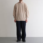 DOUBLE-PLEATED SMARTY TROUSER #INDIGO DENIM [251OJ-PT02]