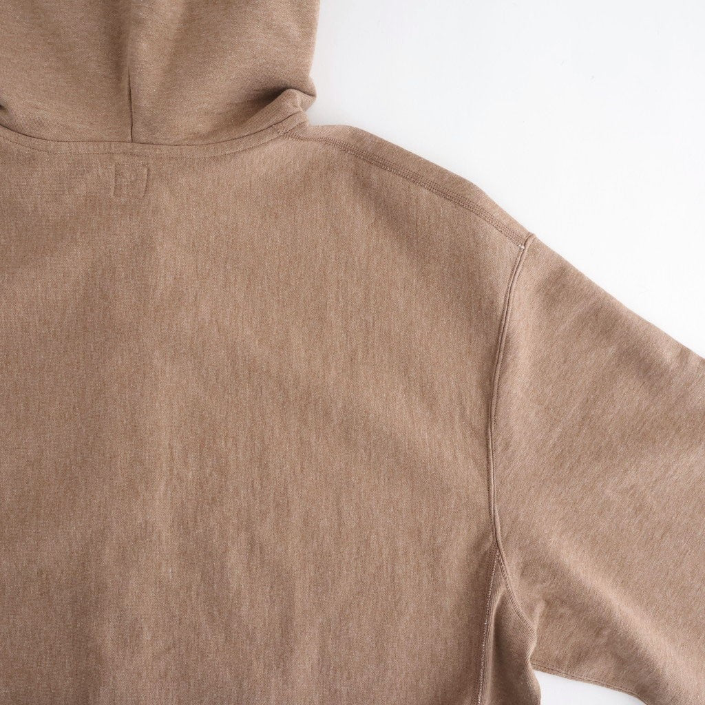 Thin-Sweat Hoodie Zip #HeatherBeige [bROOTS25S24S26]