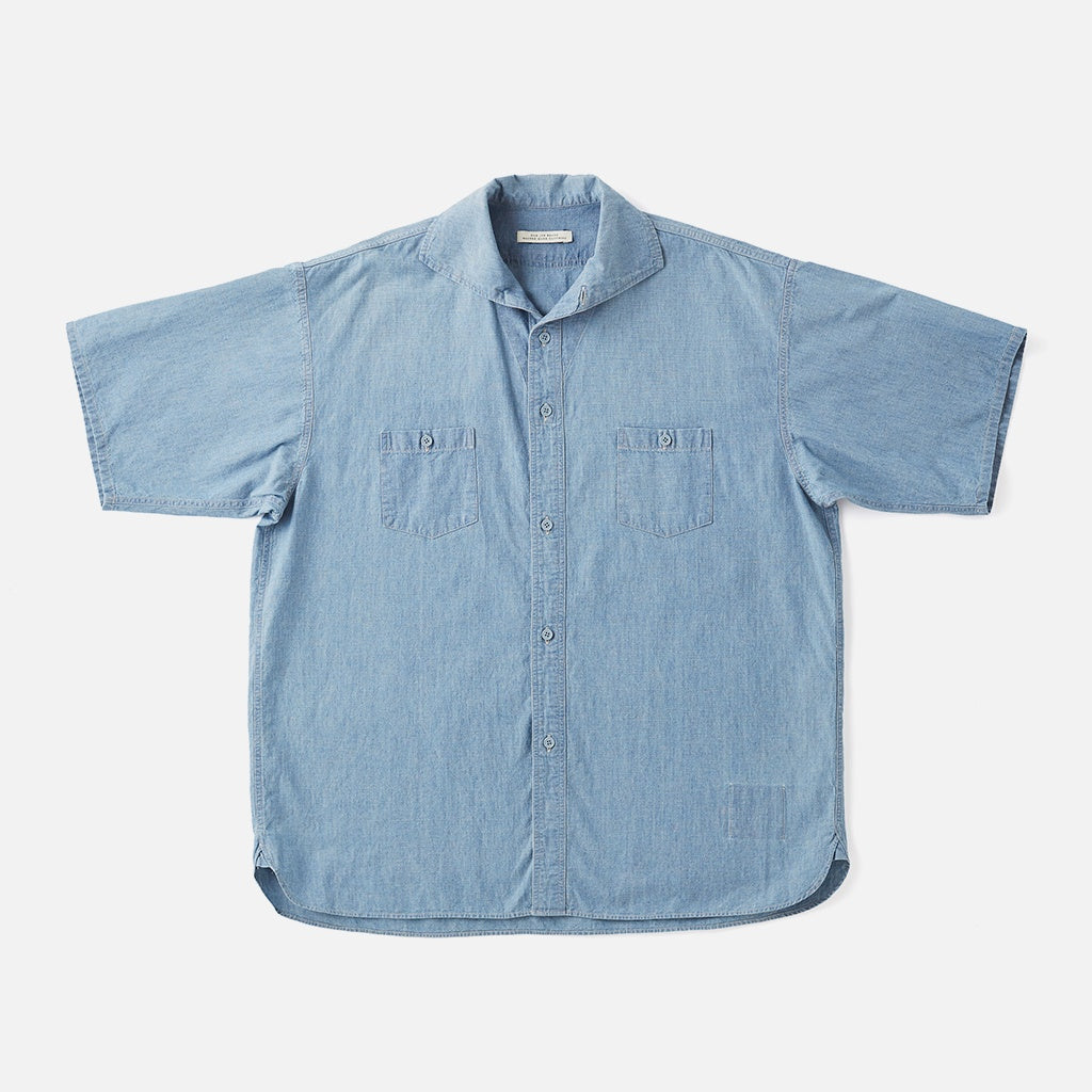 CAMP COLLAR MARINE SHIRTS #INDIGO [251OJ-SH11]